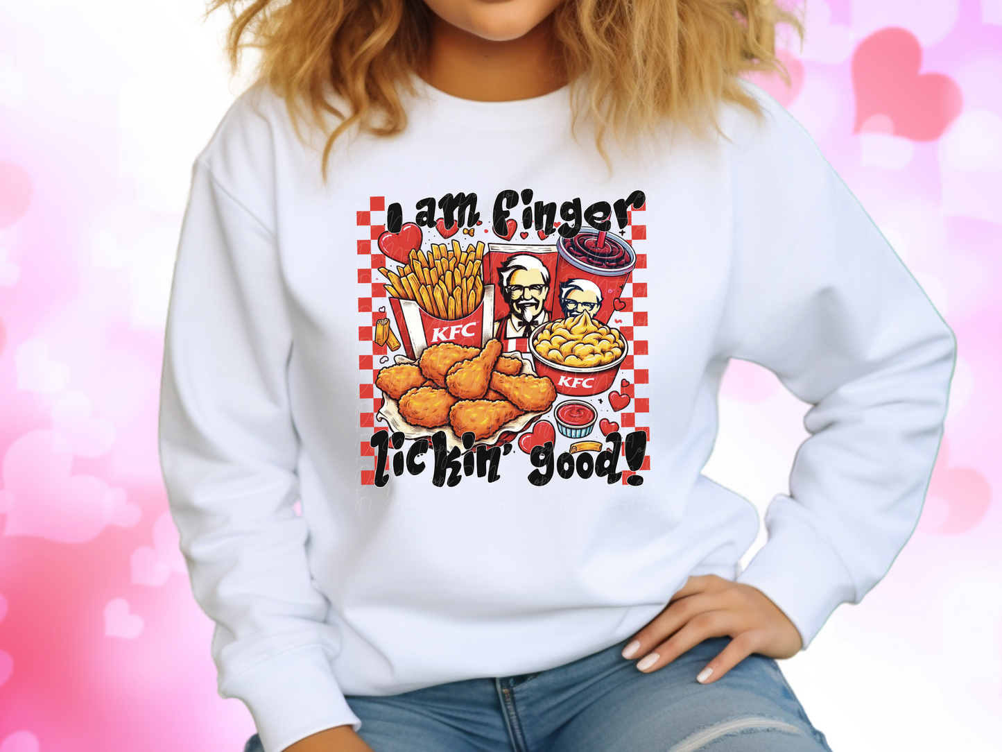 I Am Finger Lookin' Good KFC Valentine's Day Sweatshirt