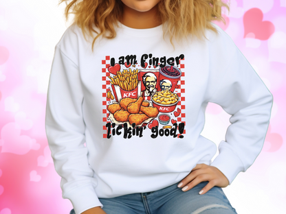 I Am Finger Lookin' Good KFC Valentine's Day Sweatshirt