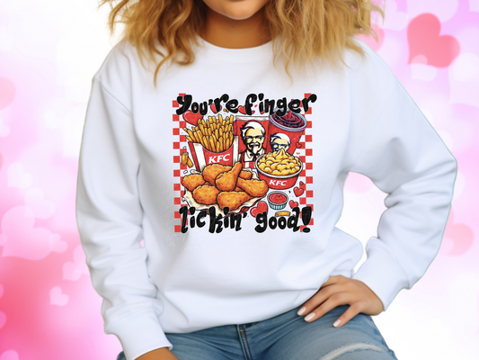 You're Finger Lookin' Good KFC Valentine's Day Sweatshirt