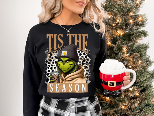 Tis The Season Lady Mean Green One Leopard Christmas DTF Transfers - KPI1121