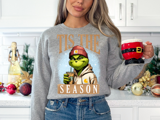Tis The Season Mean Green One Starbies Christmas DTF Transfers - KPI1124
