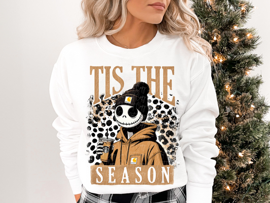 Tis The Season Jack Leopard Christmas DTF Transfers - KPI1127