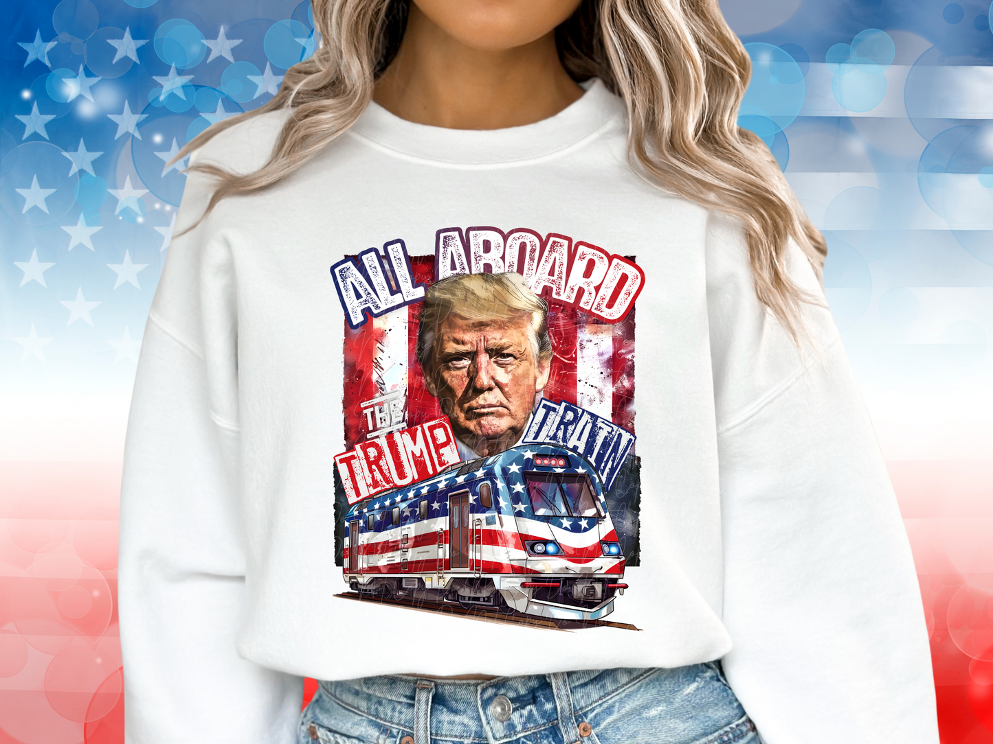 All Aboard the Trump Train Political USA DTF Transfer - KPI1577