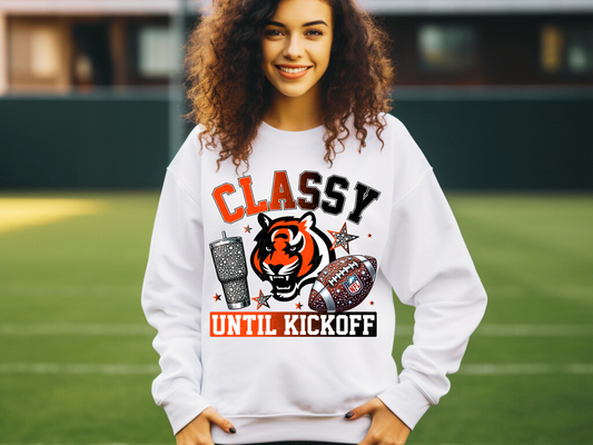 Cinncinnatti Bengals Classy Until Kickoff Football DTF Transfer - KPI1663
