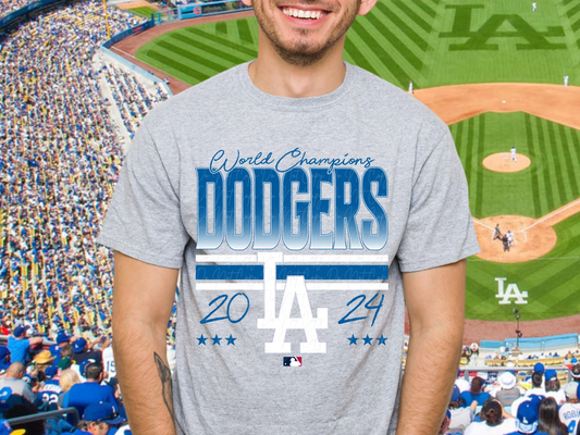 Los Angeles Dodgers 2024 World Champions Baseball DTF Transfer - KPI2342