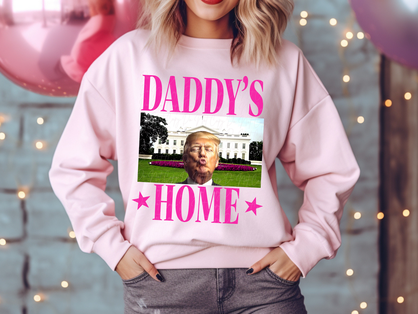 Daddy's Home Pink Trump Political USA DTF Transfer - KPI2345