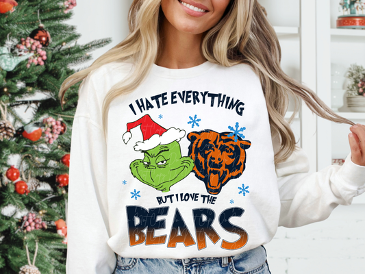 Chicago Bears Mean Green Guy Christmas Football DTF Transfer - KPI2463