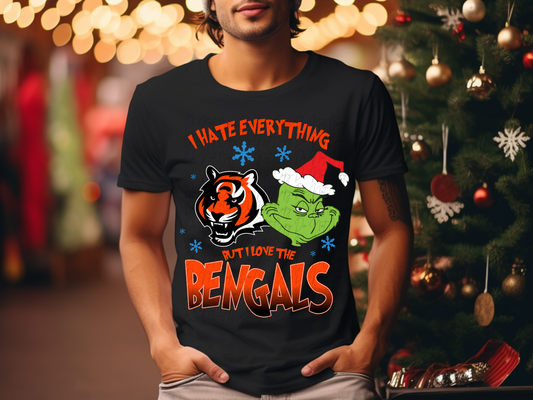 Cincinnati Bengals Mean Green Guy Christmas Football DTF Transfer - KPI2464