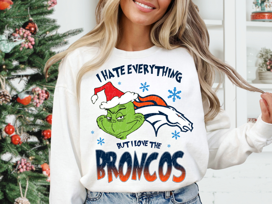 Denver Broncos Mean Green Guy Christmas Football DTF Transfer - KPI2466