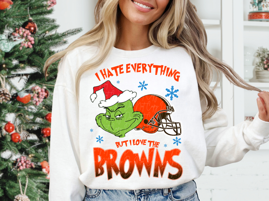 Cleveland Browns Mean Green Guy Christmas Football DTF Transfer - KPI2467