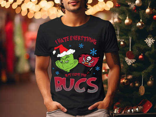 Tampa Bay Buccaneers Mean Green Guy Christmas Football DTF Transfer - KPI2468