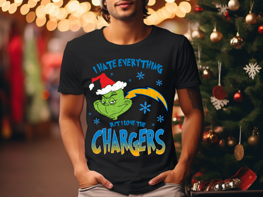 Los Angeles Chargers Mean Green Guy Christmas Football DTF Transfer - KPI2470