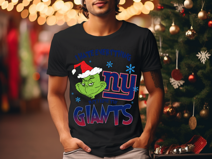 New York Giants Mean Green Guy Christmas Football DTF Transfer - KPI2478