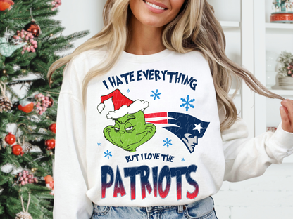New England Patriots Mean Green Guy Christmas Football DTF Transfer - KPI2484