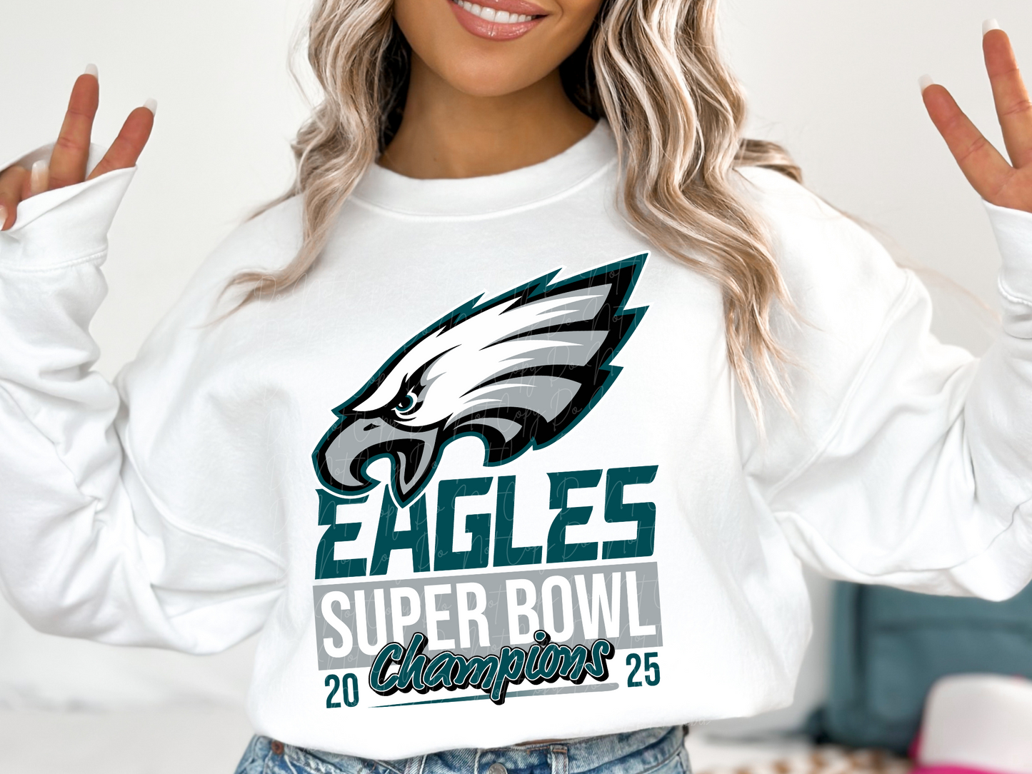 Philadelphia Eagles Super Bowl Champions Football DTF Transfer - KPI2495