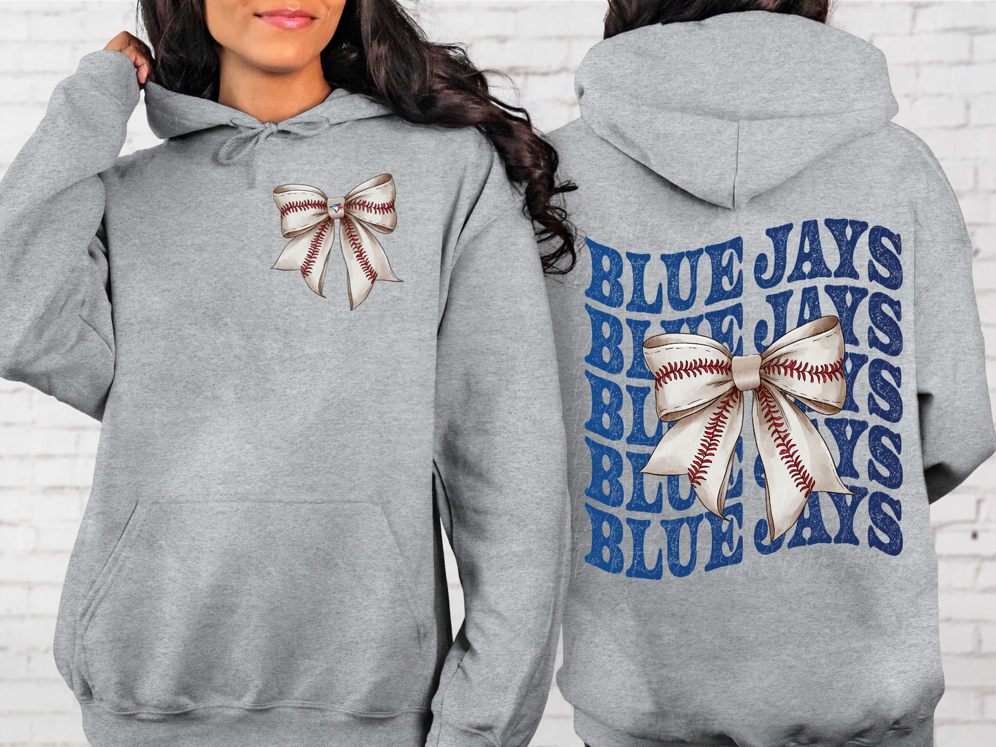 Toronto Blue Jays Baseball Coquette Bow DTF Transfer - KPI2550