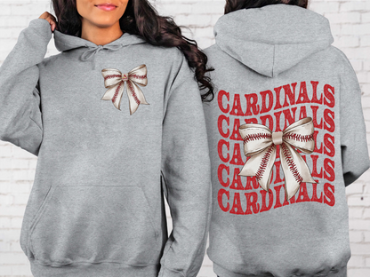 St. Louis Cardinals Baseball Coquette Bow DTF Transfer - KPI2560