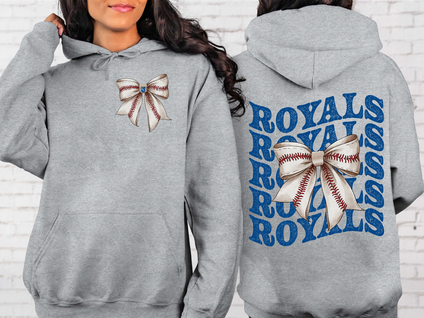 Kansas City Royals Baseball Coquette Bow DTF Transfer - KPI2617