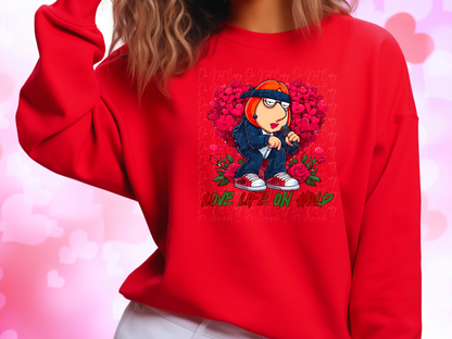 Love Life On Hold Family Guy Lois Valentine's Day Sweatshirt