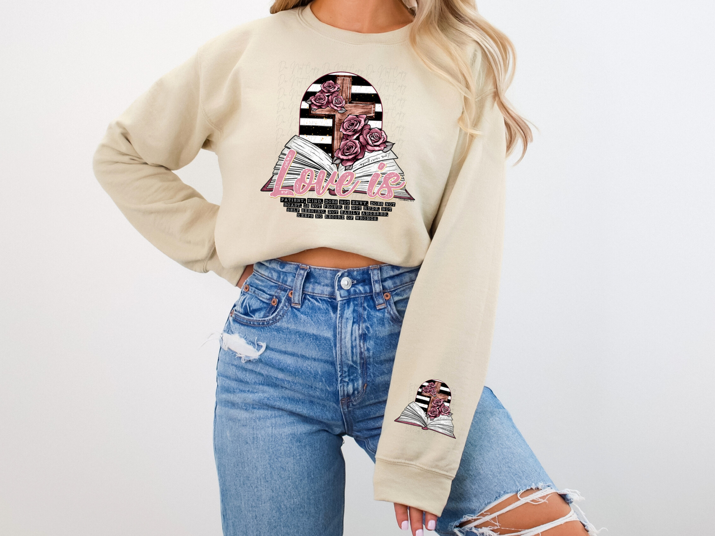 Love Is 1 Corinthians 13:4-5 Valentine's Day Sweatshirt