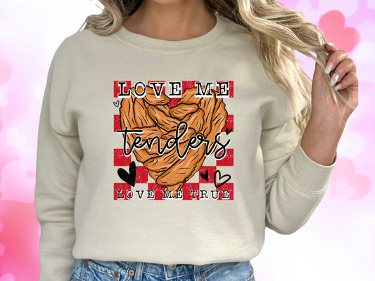 Love Me Tenders Love Me True Valentine's Day Sweatshirt