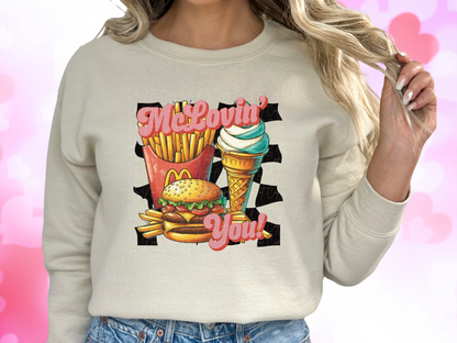 McLovin' It McDonald's Valentine's Day Sweatshirt
