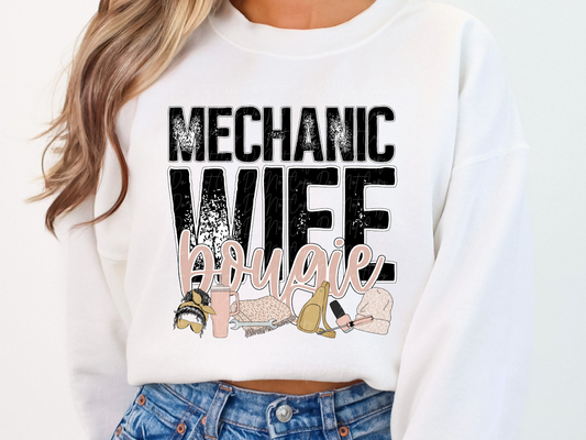 Mechanic Wife Bougie DTF Transfer - TED1109