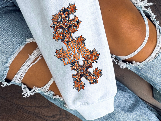 Fall For Jesus Sleeve Fall DTF Transfers - PHD1021