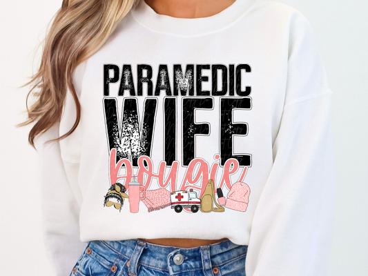 Paramedic Wife Bougie DTF Transfer - TED1113