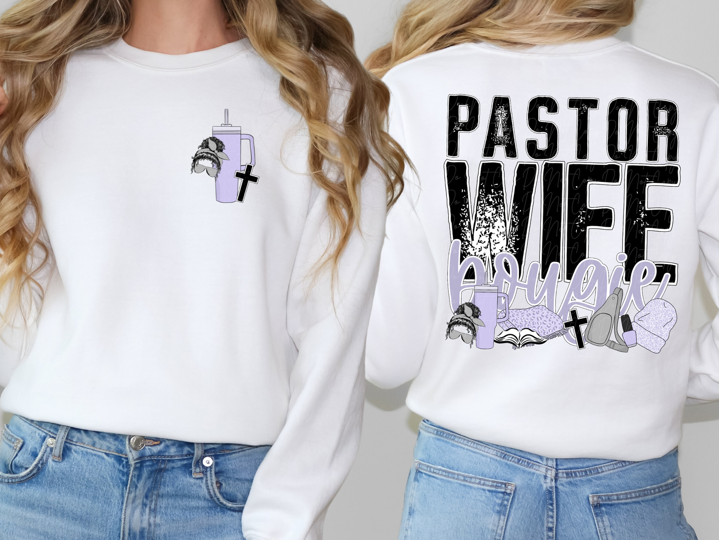 Pastor Wife Bougie Pocket-Sleeve DTF Transfer - TED1116