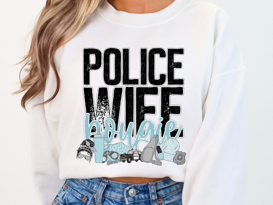 Police Wife Bougie DTF Transfer - TED1119