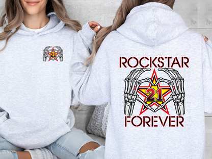 Rockstar Forever Heart Hand Memorial Shirt