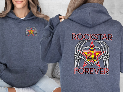 Rockstar Forever Heart Hand Memorial Shirt