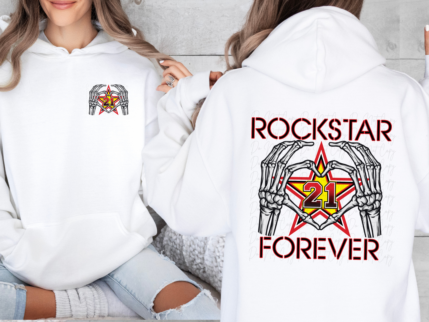 Rockstar Forever Heart Hand Memorial Shirt