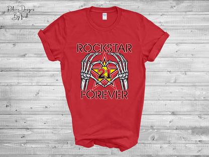 Rockstar Forever Memorial Shirt (Front Design Only)