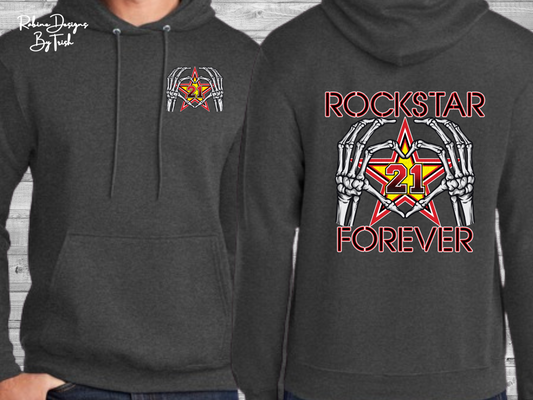 Rockstar Forever Heart Hand Memorial Toddler Shirt