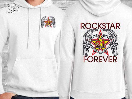 Rockstar Forever Heart Hand Memorial Tall Shirt