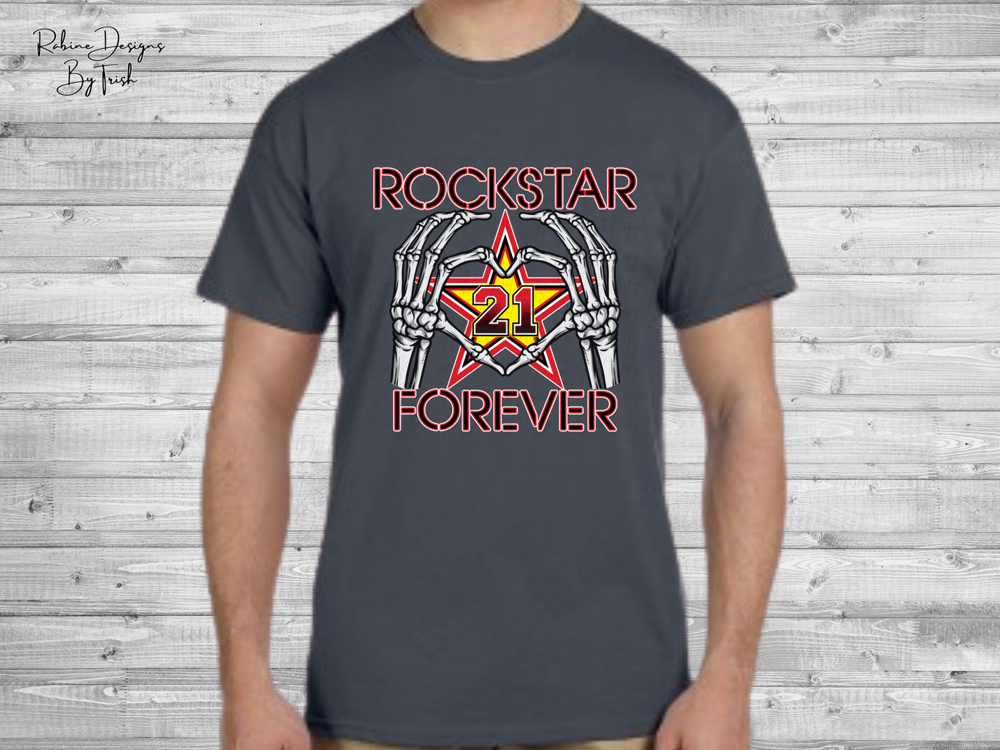 Rockstar Forever Memorial Tall Shirt (Front Design Only)