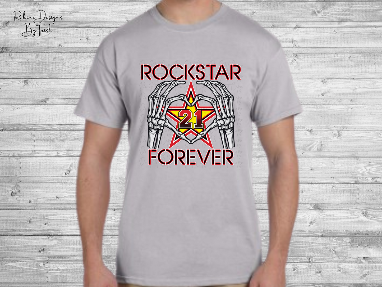 Rockstar Forever Memorial Tall Shirt (Front Design Only)