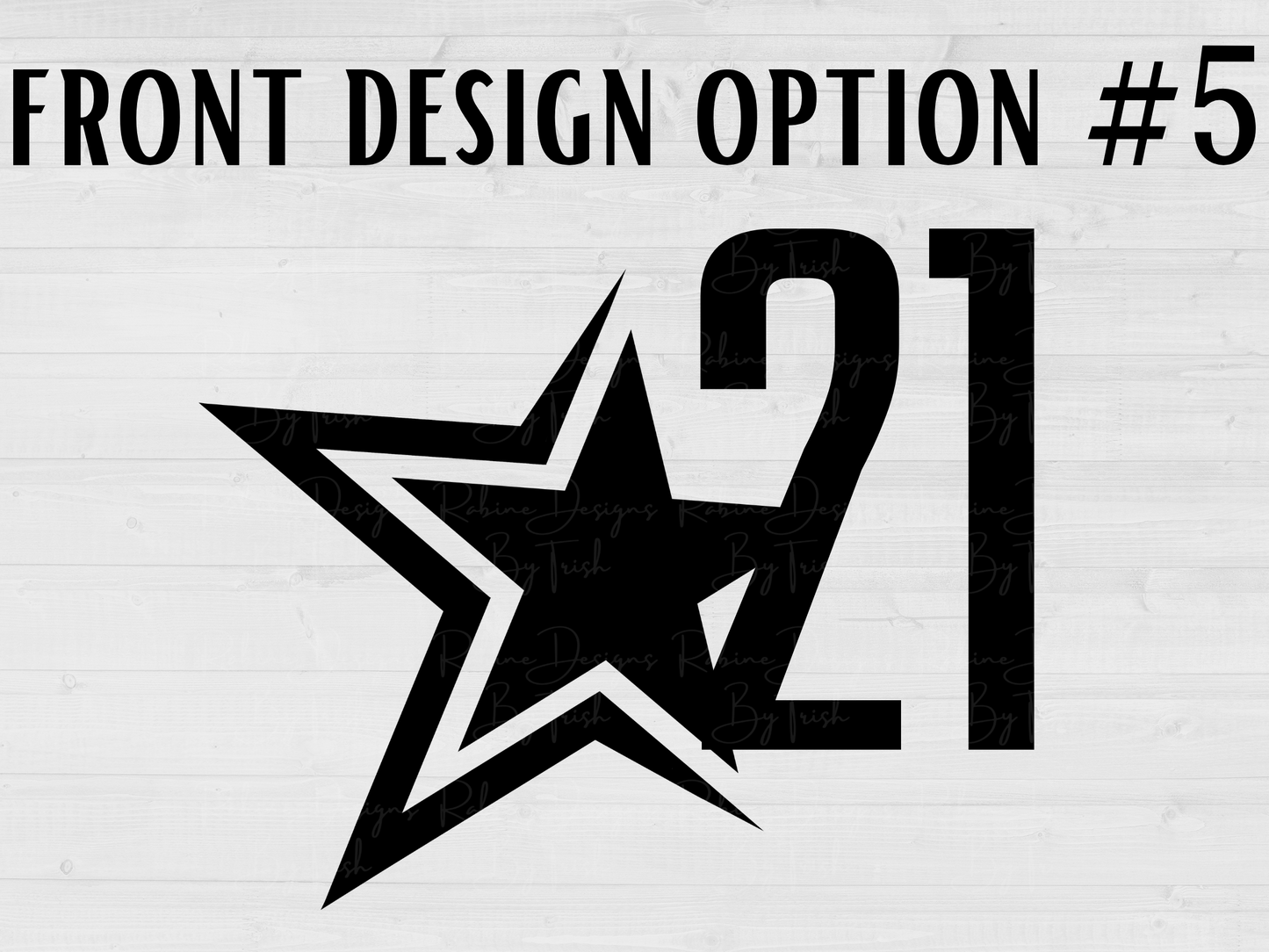 Rockstar 21 Front Design Only Unisex White Sweatshirt