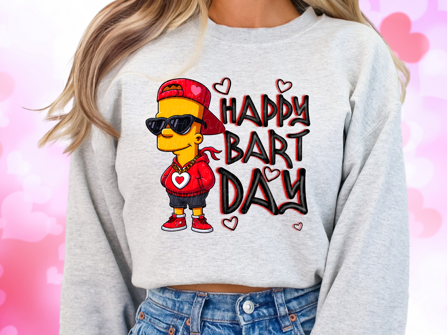 Happy Bart Simpson Day Valentine's Day Sweatshirt