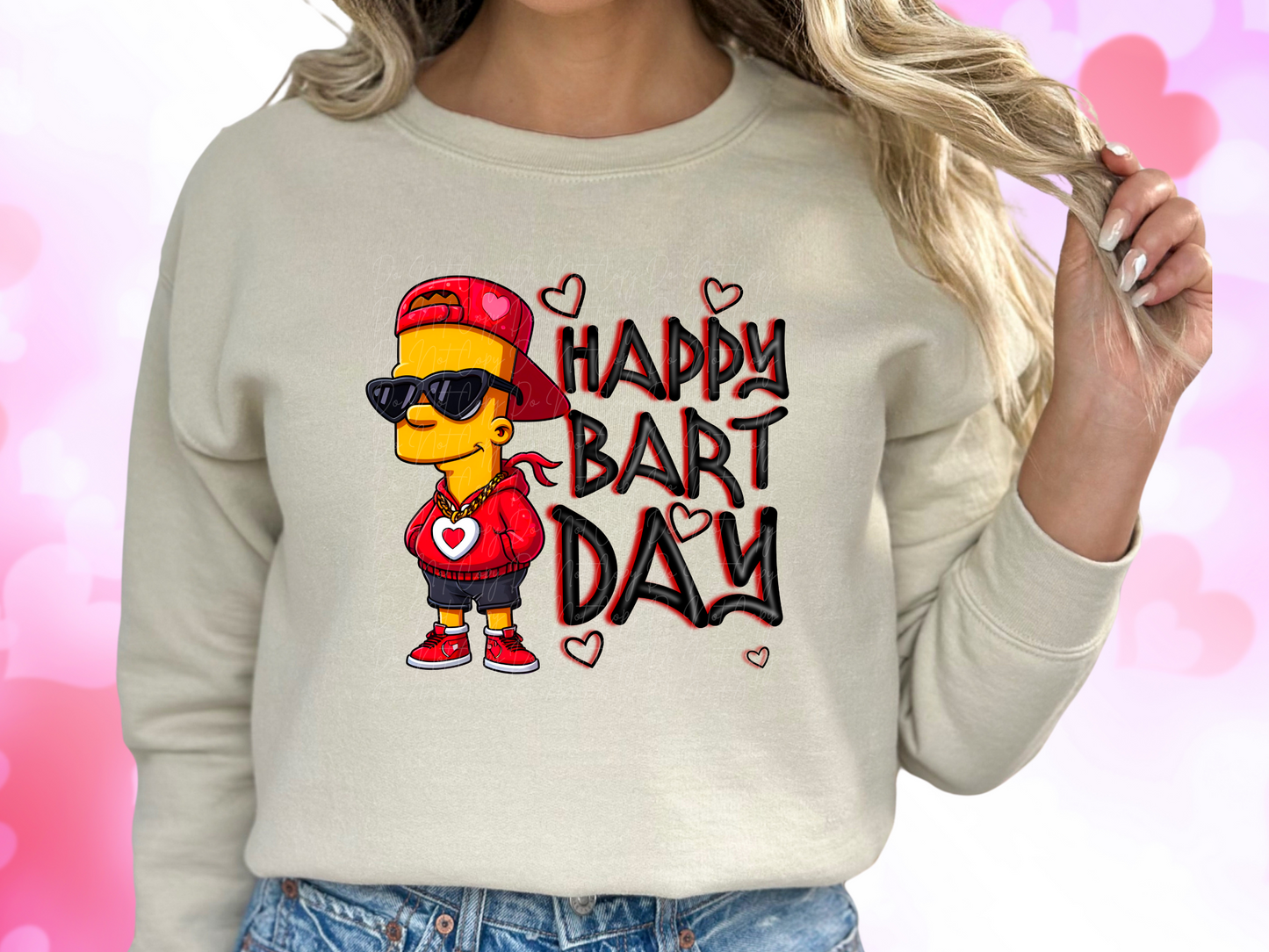 Happy Bart Simpson Day Valentine's Day Sweatshirt