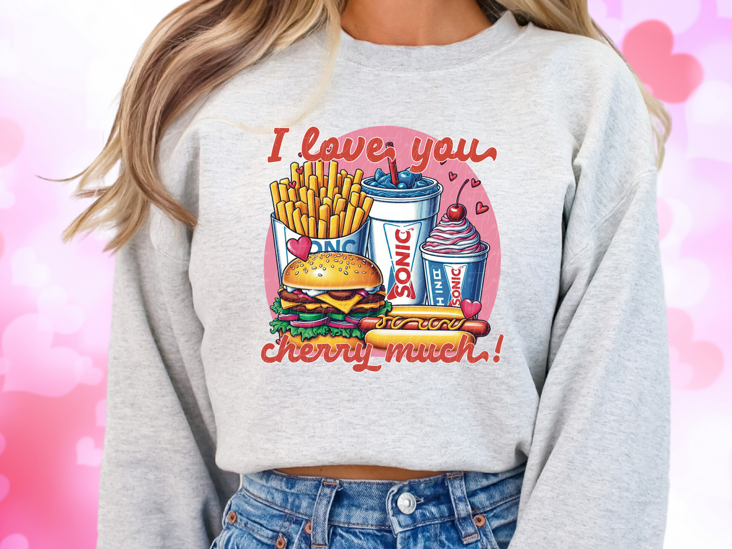 I Love You Cherry Much Sonic Valentine's Day Sweatshirt