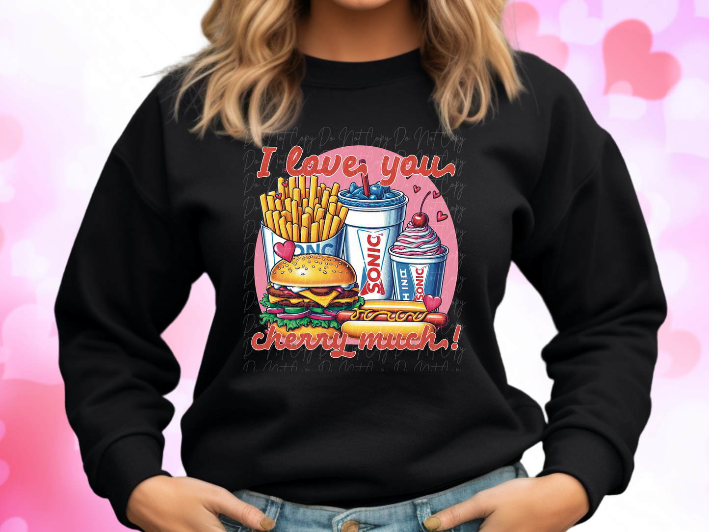 I Love You Cherry Much Sonic Valentine's Day Sweatshirt