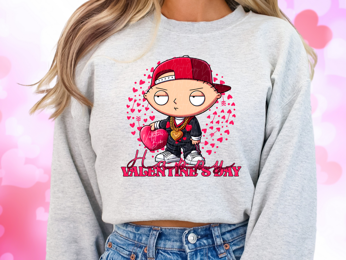 Valentine's Babe Family Guy Stewie Valentine's Day Sweatshirt
