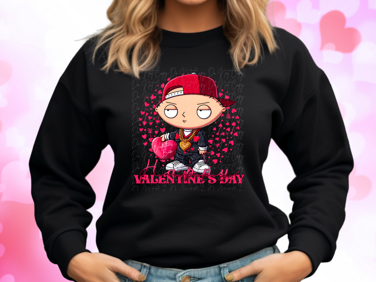 Valentine's Babe Family Guy Stewie Valentine's Day Sweatshirt