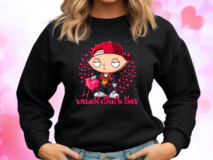 Valentine's Babe Family Guy Stewie Valentine's Day Sweatshirt