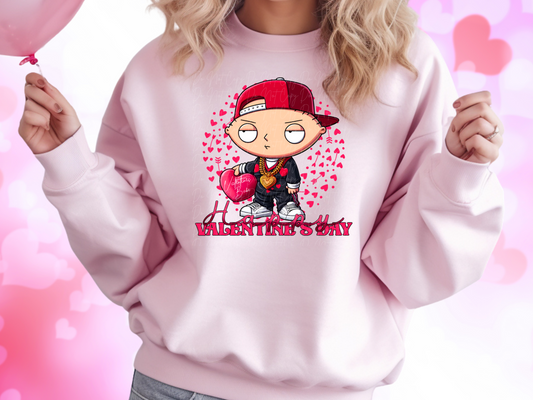Valentine's Babe Family Guy Stewie Valentine's Day Sweatshirt