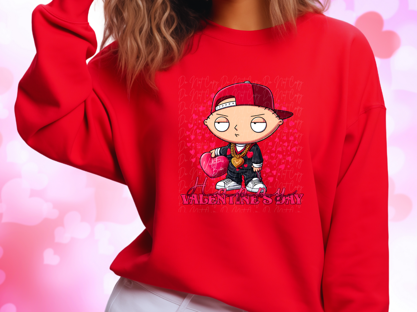 Valentine's Babe Family Guy Stewie Valentine's Day Sweatshirt
