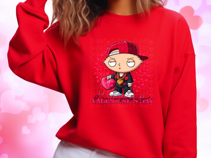 Valentine's Babe Family Guy Stewie Valentine's Day Sweatshirt